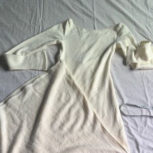 Princess Polly Cream Long Sleeve Dress